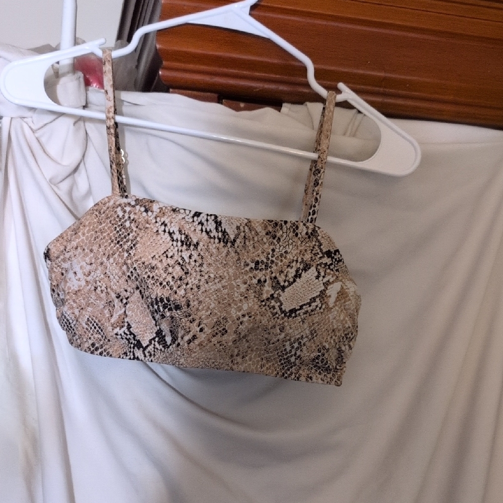 H&M Brown and Black Snakeskin Bikini